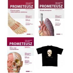 Pakiet: Atlas Anatomii Prometeusz - (3 tomy). Mianownictwo angielskie i polskie